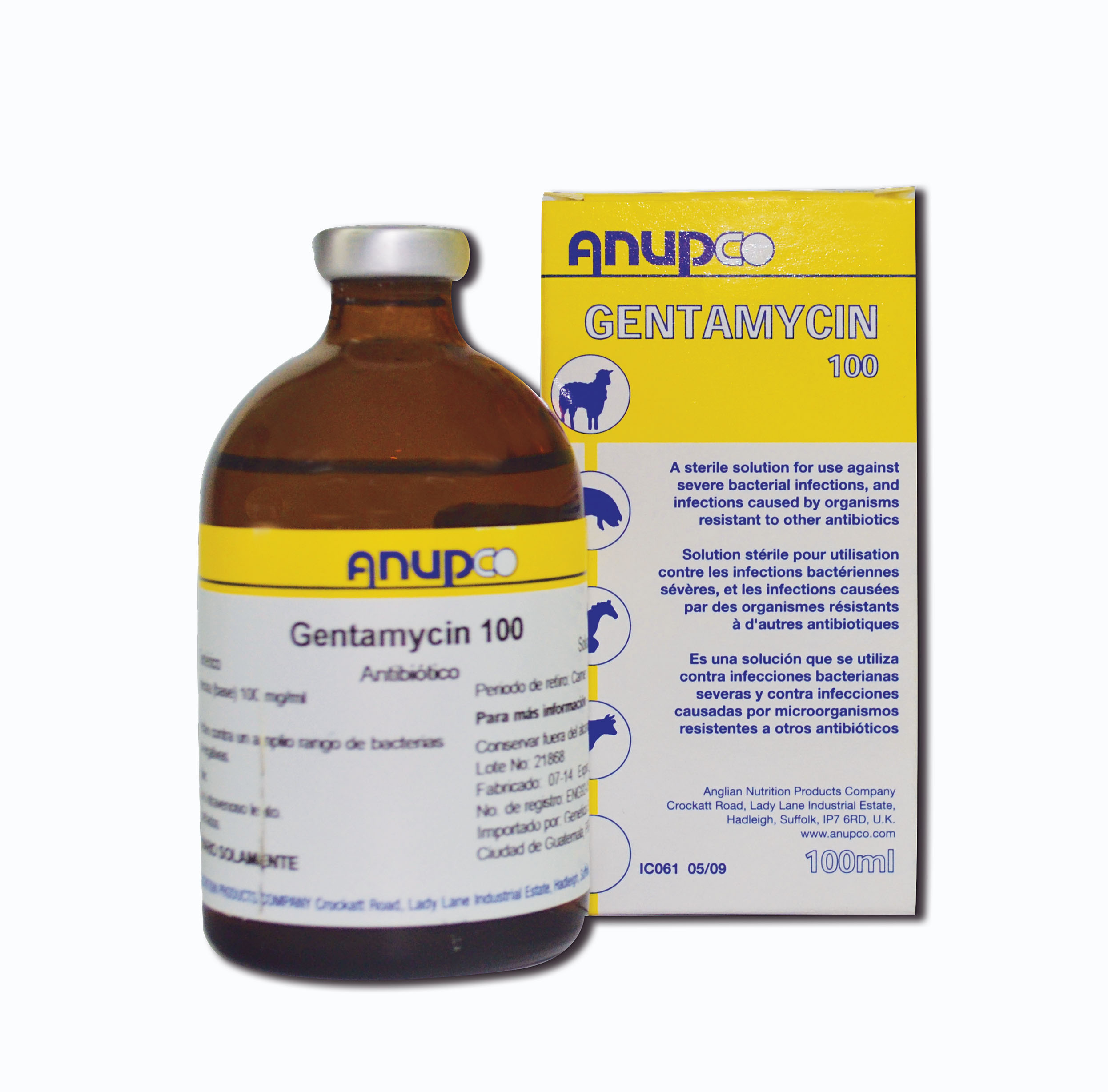 GENTAMICYN-100 infecciones bacterianas severas y causadas por microorganismos resistentes a otros antibióticos